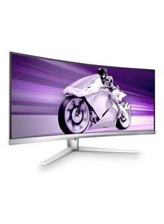 Evnia 8000 Curved Ultrawide Gaming Monitor 34-inch 2K WQHD 3440x1440, DisplayHDR 400, QD OLED Panel Type, 175Hz Refresh Rate, 0.1ms Response Time, AMD FreeSync Premium Pro White