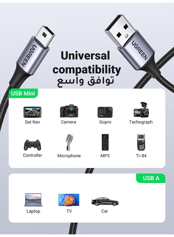 يو جرين - كابل محول OTG مضفر للبيانات من منفذ USB Type C ذكر إلى منفذ USB 3.0 أنثى ومتوافق مع أجهزة جالاكسي S21 ألترا وS20/ ‏10e/ نوت 20 وآي باد برو إصدار 2020/ 2021 وميت 40 وP40 برو أسود - Image 1