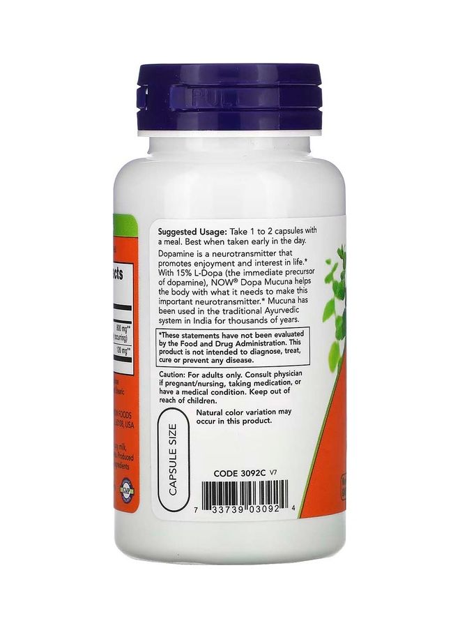 ناو فودز Dopa Mucuna Veg Capsules - Image 2