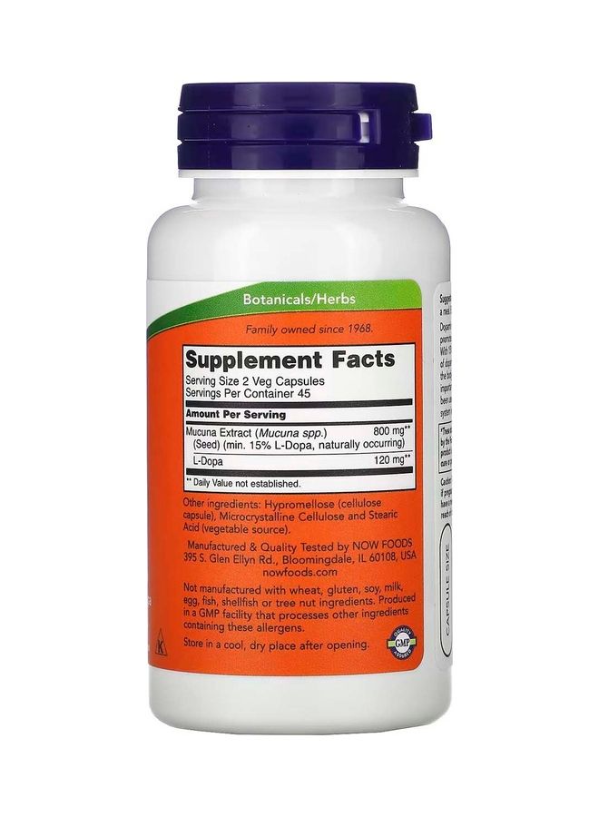 ناو فودز Dopa Mucuna Veg Capsules - Image 3