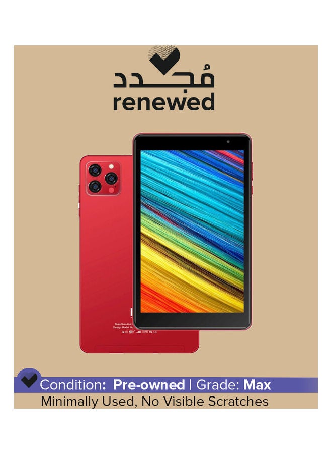 C idea Renewed - 5G Android Tablet CM813 Pro 8 Inch Zoom Supported Smart Tab With Quad Core CPU Bluetooth Wifi Silicon Protective Case Cover And Many Gift (Red) - Image 1