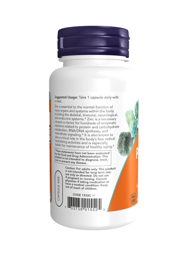 Now Foods - Zinc Picolinate 50 mg 120 Veg Capsules - Image 1