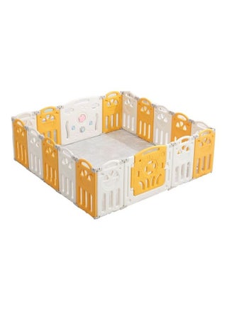 16 Plus 2 Pieces Protective Baby Crawling Safety Children's Indoor Game Activity Center Fence, Foldable Playpen, Play Area For Babies And Toddlers - v1690362292/N53422935A_1
