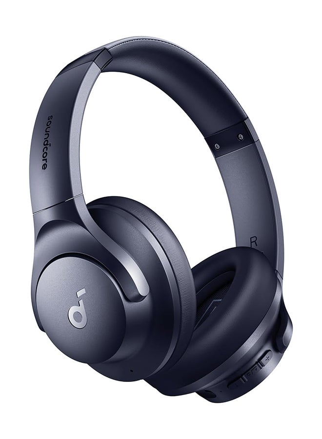 Soundcore Q20i Hybrid Active Noise Cancelling Foldable Headphones, Wireless Over-Ear Bluetooth, 40H Long ANC Playtime, Hi-Res Audio, Big Bass, Customize via an App, Transparency Mode Blue 