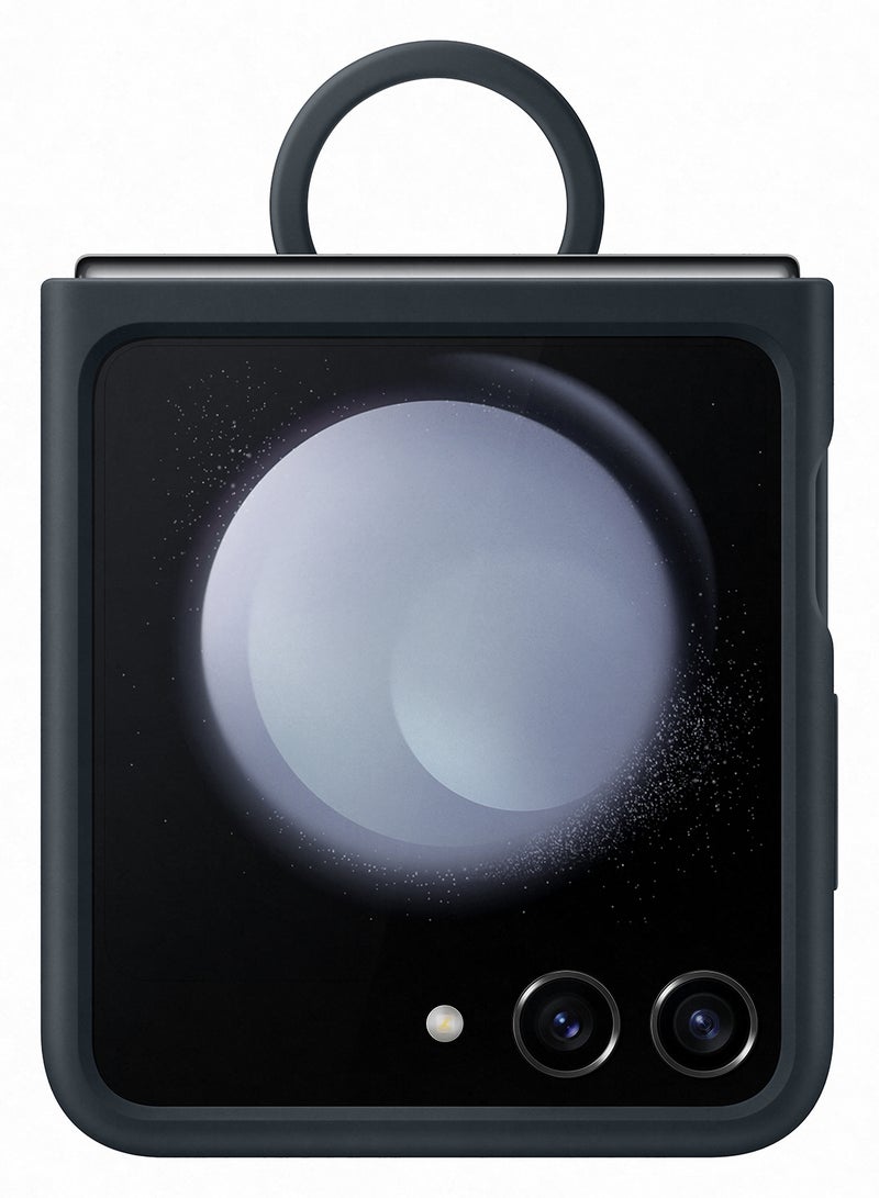 Galaxy Z Flip 5 Silicone Cover With Ring Indigo