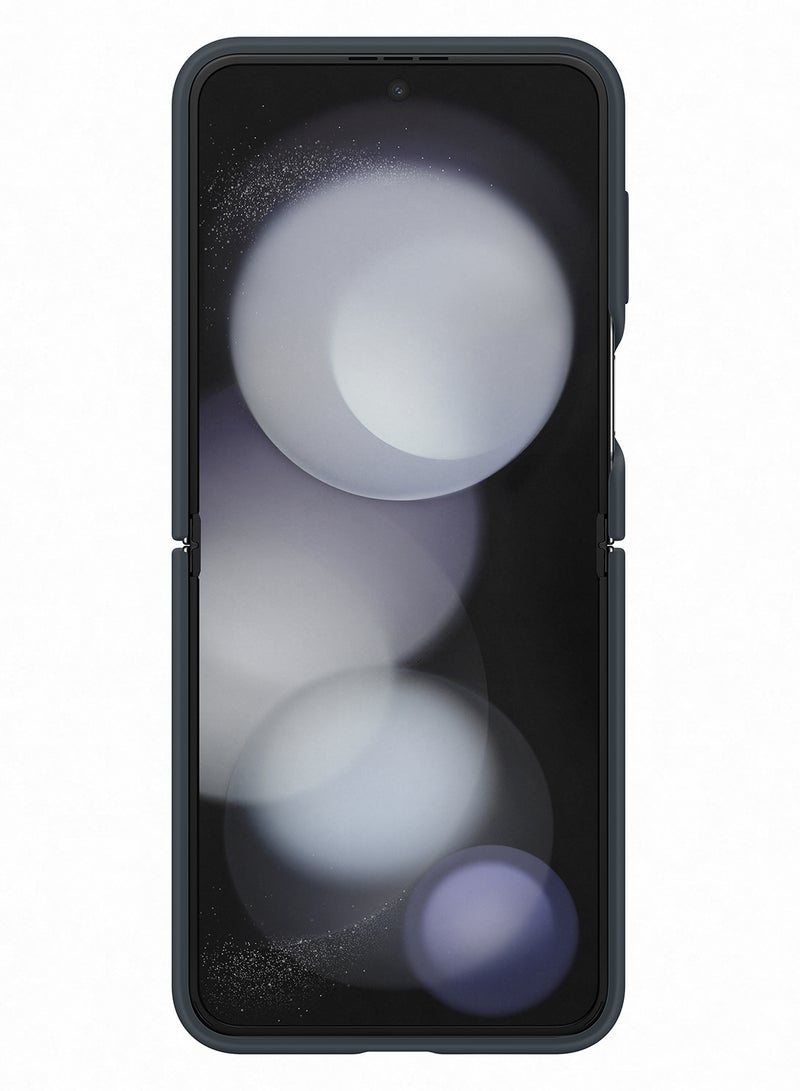 Galaxy Z Flip 5 Silicone Cover With Ring Indigo