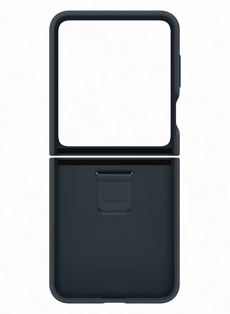 Galaxy Z Flip 5 Silicone Cover With Ring Indigo