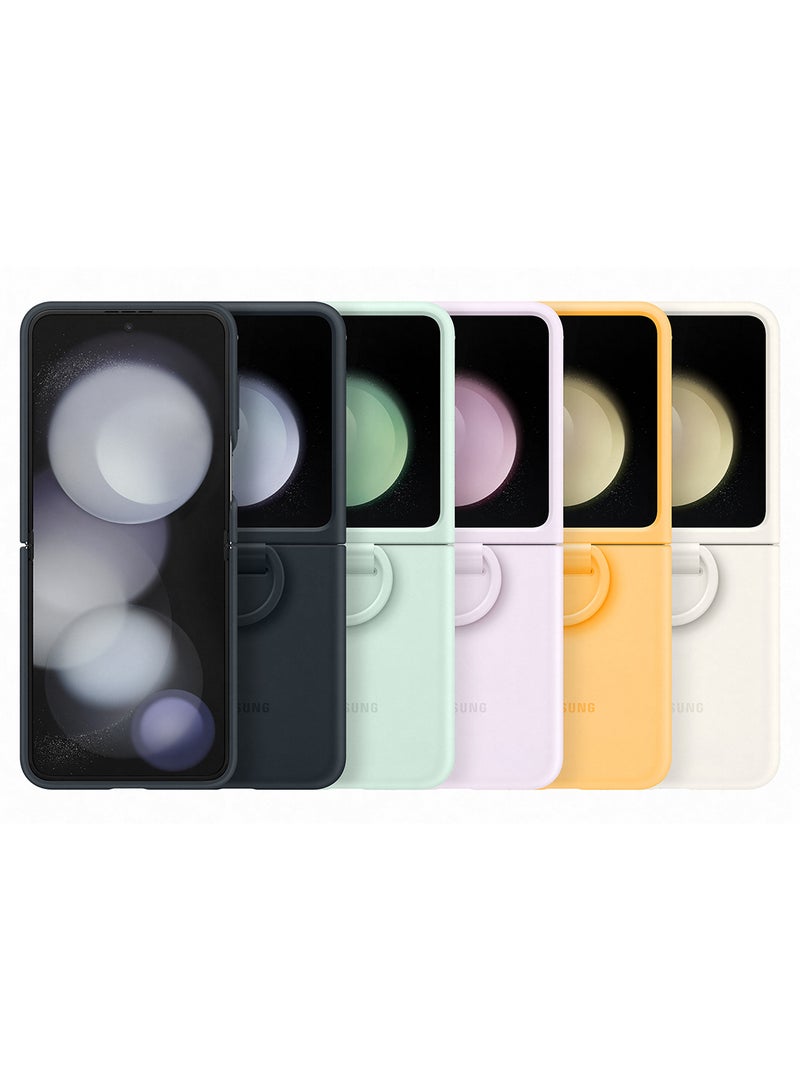 Galaxy Z Flip 5 Silicone Cover With Ring Indigo