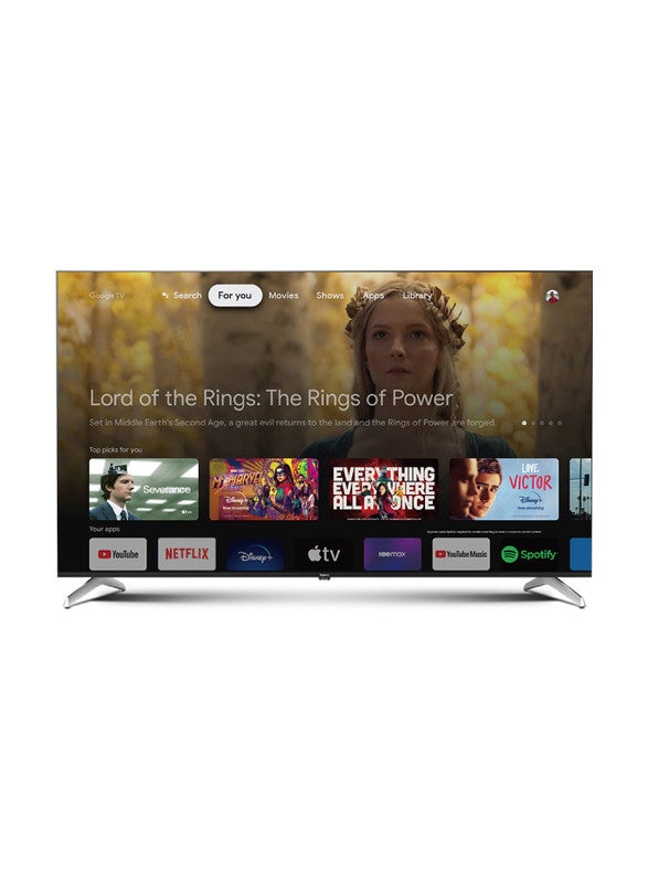 75 Inch 4K UHD Smart Google Led Tv EvoQ 75S4RBC2 Black
