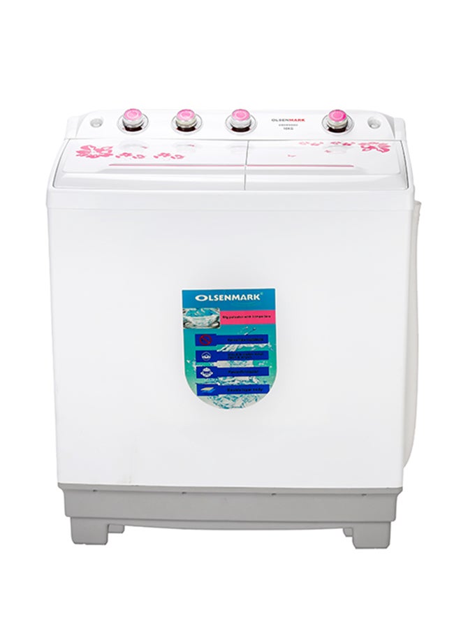Olsenmark Twin Tub Semi Automatic Washing Machine OMSWM5502 White  - Image 1