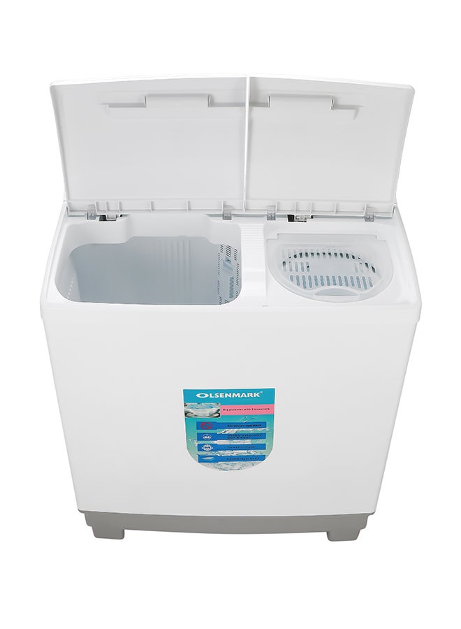 Olsenmark Twin Tub Semi Automatic Washing Machine OMSWM5502 White  - Image 5