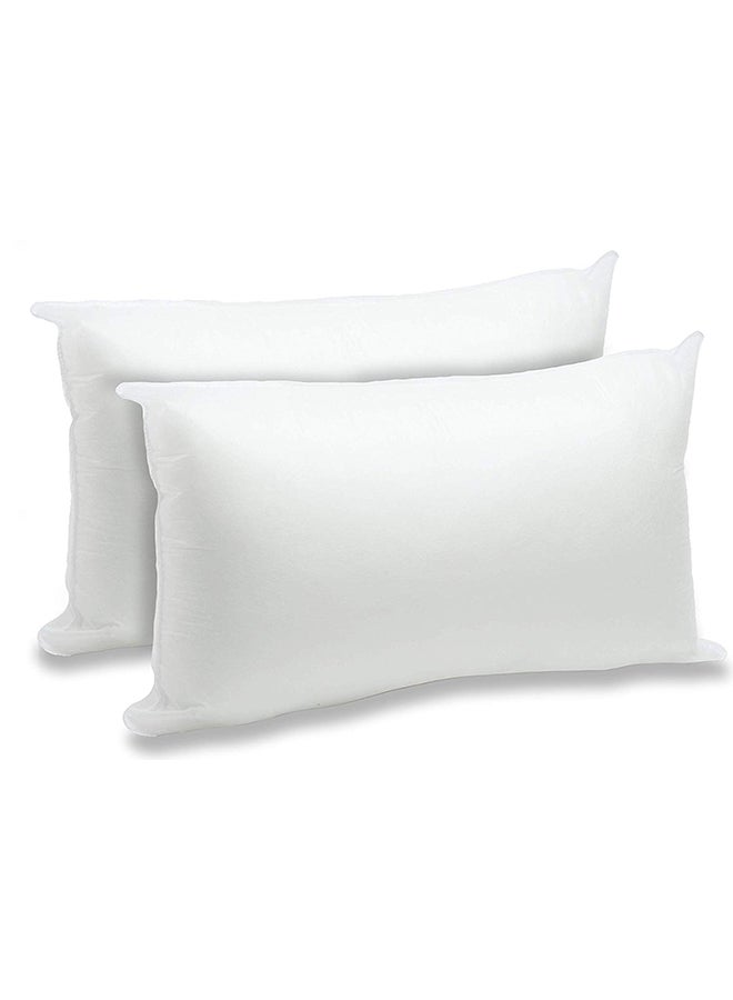 REGAL IN HOUSE 2 Pieces Microfiber Rectangular Cushion Filler Microfiber White 50x30cm 