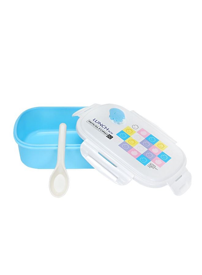 Royalford Lunch Box With Water Bottle Blue/White Water Bottle 650Ml, Lunch Box Pink/Blue/White - Assorted - Image 5