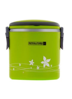 Royalford 2 In 1 Stainless Steel Lunch Box Green 1.8Liters  - Image 1