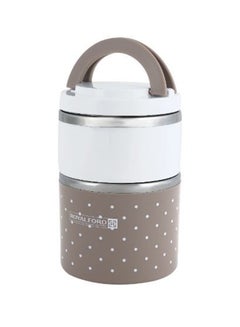 Royalford 930Ml Two Layer Satinless Steel Lunch Box Pp Meterial Out Side,Filled With Pu Foam,Stainless Steel Inner Assorted Color 930ml  - Image 1