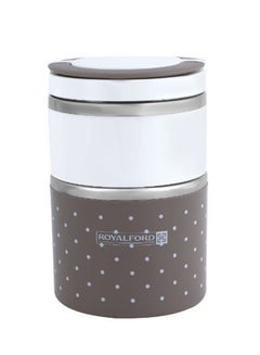 Royalford 930Ml Two Layer Satinless Steel Lunch Box Pp Meterial Out Side,Filled With Pu Foam,Stainless Steel Inner Assorted Color 930ml  - Image 2