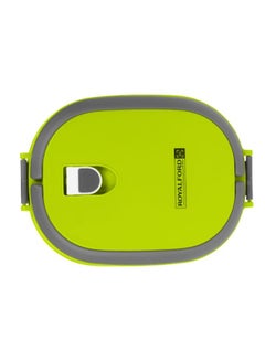 Royalford Premium Quality Stainless Steel Inner Lunch Box Green/Grey 0.9Liters  - Image 2