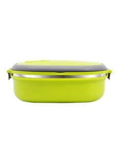 Royalford Premium Quality Stainless Steel Inner Lunch Box Green/Grey 0.9Liters  - Image 3