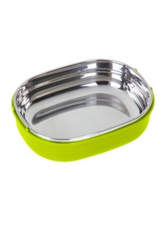 Royalford Premium Quality Stainless Steel Inner Lunch Box Green/Grey 0.9Liters  - Image 4