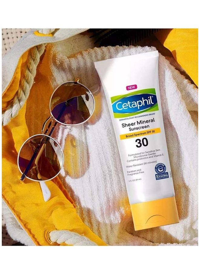 Cetaphil - Sheer Mineral Sunscreen Lotion For Face And Body SPF 30 89ml - Image 1