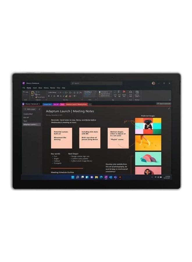 Microsoft Microsoft Surface Pro 7 Plus Intel 11Th Gen Quad Core i7-1165G7 2.8 Ghz 12.3 Tra Window 10 Pro English/Arabic Platinum  - Image 3