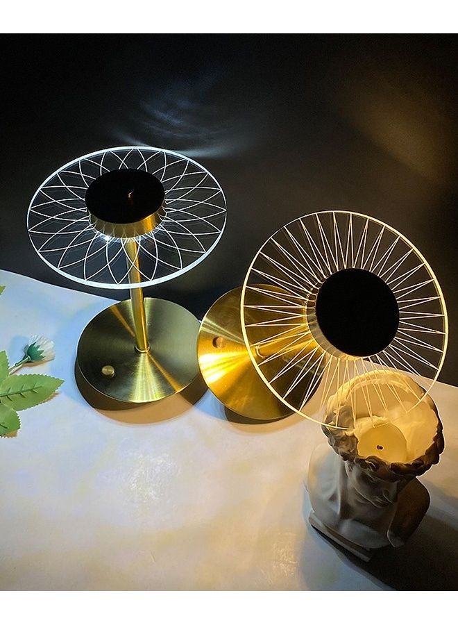 آد فيت - LED Desk Lamp With Sensor Gold - Image 1