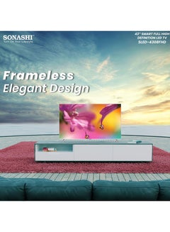SONASHI 43-Inch Frameless Ultra High Definition Led Tv With Smart And Wifi Function - Remote Control Vidaa System With Netflix, Youtube Etc Options - Dolby Sound Hdmi / Usb Ports Led Smart Tv SLED-4308FHD Black  - Image 2