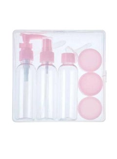 Travel Size 6Pcs Toiletry Bottles Set,  Cosmetic Makeup Liquid Containers With Torage Box - Size 2cm-14cm Clear