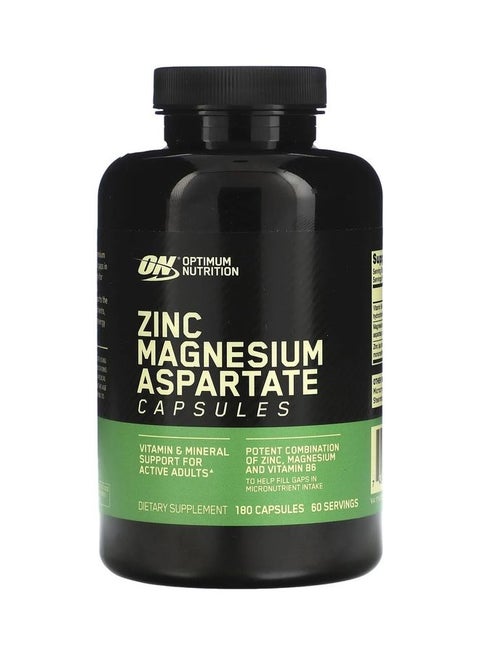 Zinc Magnesium Aspartate, 180 Capsules