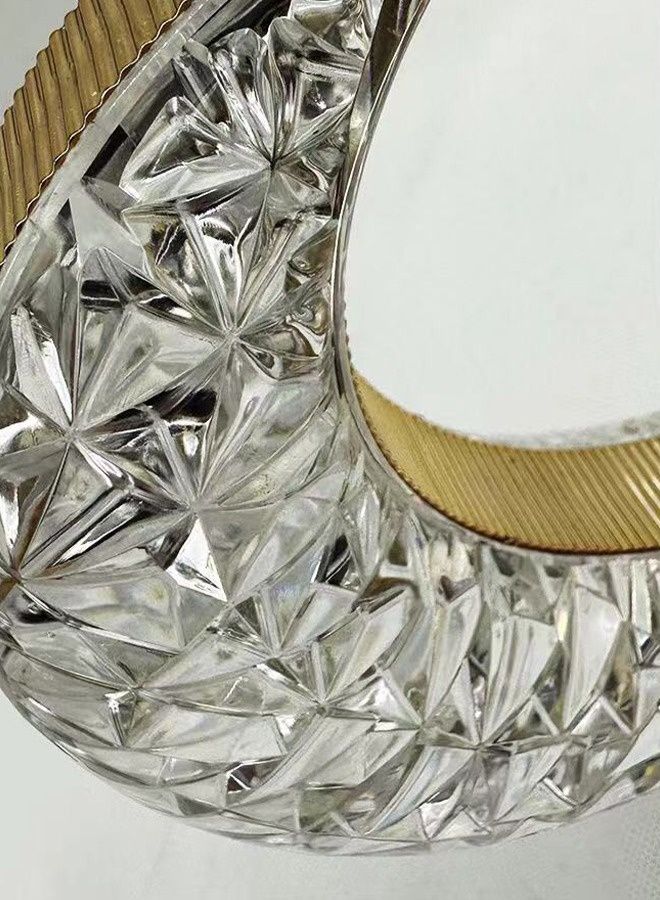 ADDFiT Crystal Table Lighting In The Shape Of Ramadan Crescent Silver - Image 3