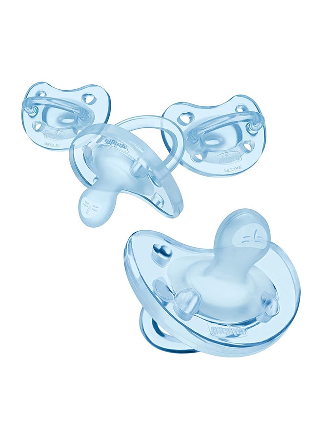 شيكو لهاية فيزيو سوفت من السيليكون لعمر بين 0-6 أشهر بلون أزرق، قطعة واحدة - Image 3