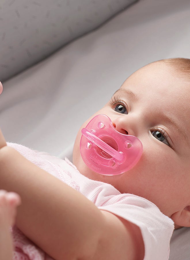 Chicco - PhysioForma Soft Silicone Soother 6-16M 1Pc, Pink - Image 1
