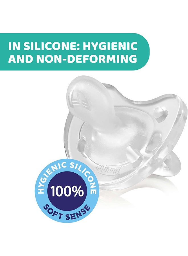 Chicco PhysioForma Soft Silicone Soother 6-16M 1Pc  - Image 3