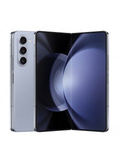 سامسونج هاتف Galaxy Z Fold 5 ثنائي الشريحة باللون الأزرق الجليدي وذاكرة الوصول العشوائي (RAM) سعة 12 جيجابايت وسعة 1 تيرابايت ويدعم الجيل الخامس (5G) - إصدار الشرق الأوسط  - Image 1