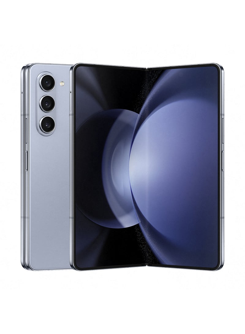 سامسونج هاتف Galaxy Z Fold 5 ثنائي الشريحة باللون الأزرق الجليدي وذاكرة الوصول العشوائي (RAM) سعة 12 جيجابايت وسعة 1 تيرابايت ويدعم الجيل الخامس (5G) - إصدار الشرق الأوسط  - Image 1