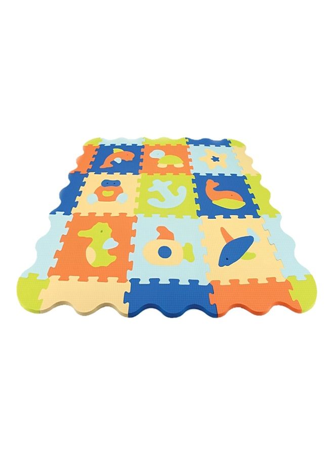 Moon Kids Puzzle Activity Floor Mat For 10 Months And Above Ocean World 9 Pcs - Image 1