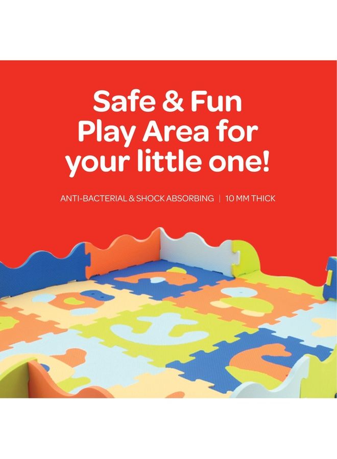 Moon Kids Puzzle Activity Floor Mat For 10 Months And Above Ocean World 9 Pcs - Image 3