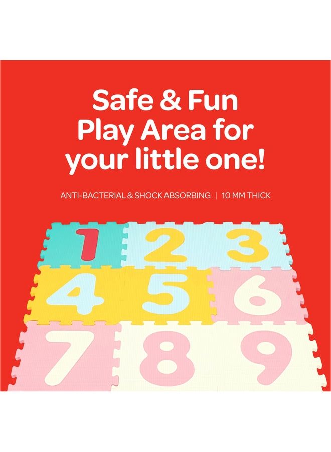 Moon Kids Puzzle Activity Floor Mat For 10 Months And Above Numbers 10 Pcs - Image 3