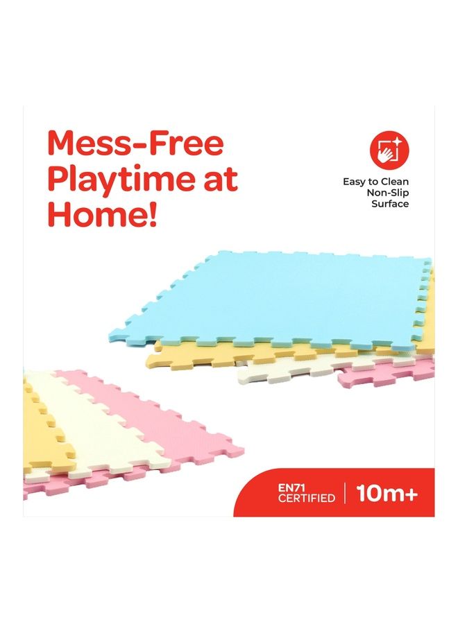 Moon Kids Puzzle Activity Floor Mat for 10 Months And Above Color Puzzle 4 Pcs - Image 2