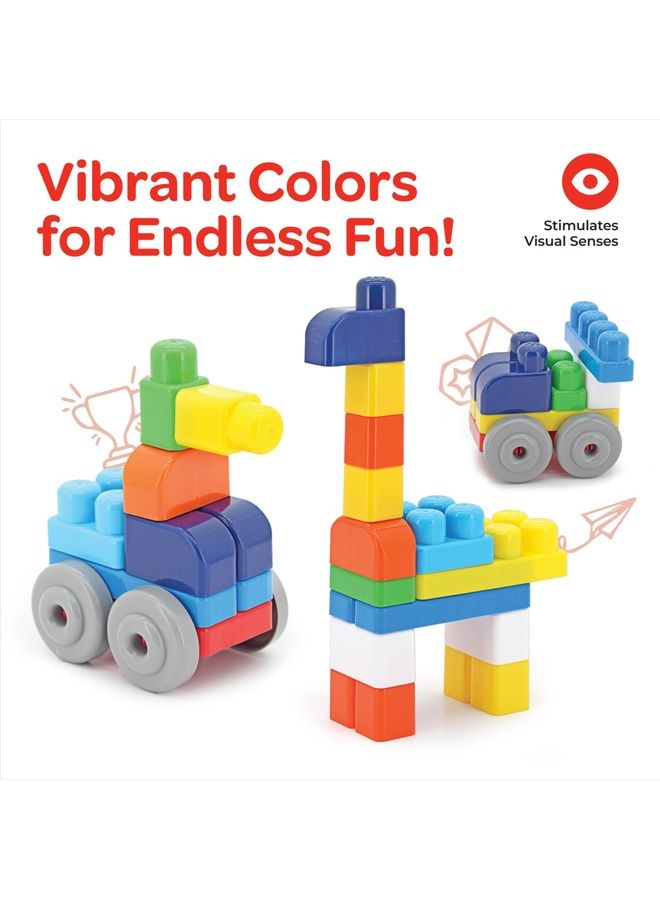 Moon Creative Block Toys For Kids Ages 18m And Above Elephant 30 Pcs - Image 3