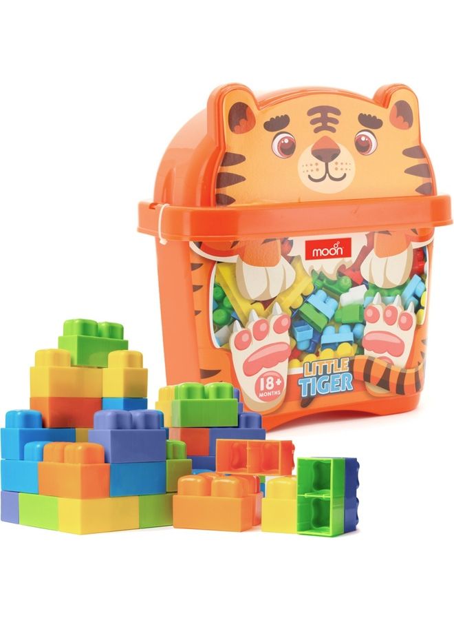 Moon Creative Block Toys For Kids Ages 18 Months And Above Tiger 30 Pcs - Image 1
