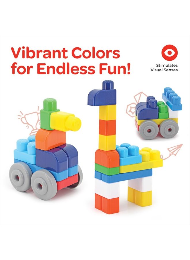 Moon Creative Block Toys For Kids Ages 18 Months And Above Tiger 30 Pcs - Image 3