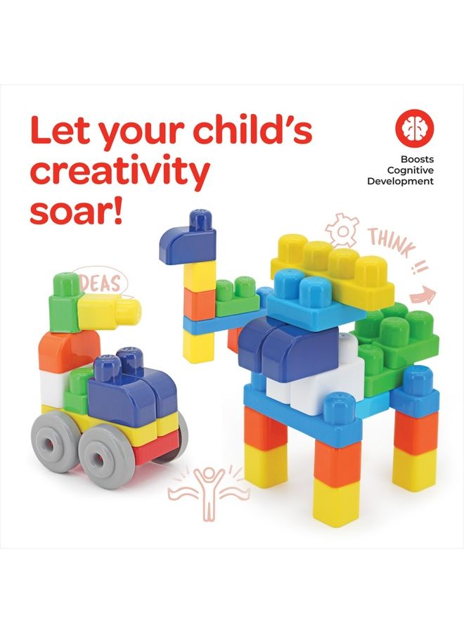 Moon Creative Block Toys For Kids Ages 18 Months And Above Tiger 30 Pcs - Image 4