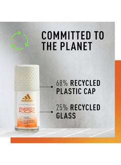 Adidas Active Skin And Mind Energy Kick Roll On Deodorant 50ml  - Image 5