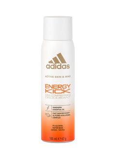 Adidas Active Skin And Mind Energy Kick Compressed Deodorant Spray 100ml  - Image 1