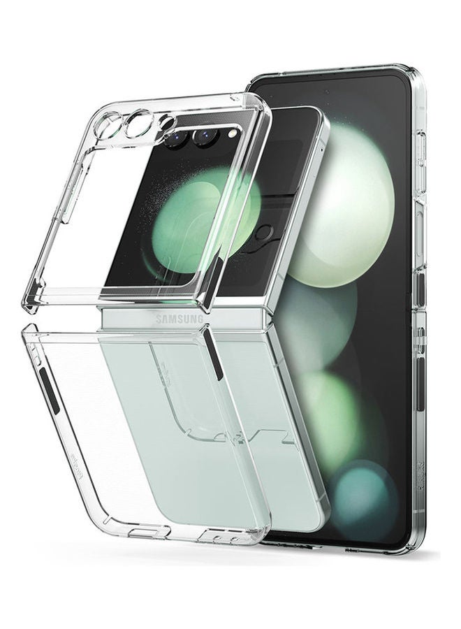 Ringke Slim Cover Compatible with Samsung Galaxy Z Flip 5 Case Premium Thin Transparent Hard PC with Non-Slip Grip Protective Phone Cover - Clear - Image 1