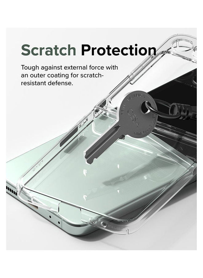Ringke Slim Cover Compatible with Samsung Galaxy Z Flip 5 Case Premium Thin Transparent Hard PC with Non-Slip Grip Protective Phone Cover - Clear - Image 5