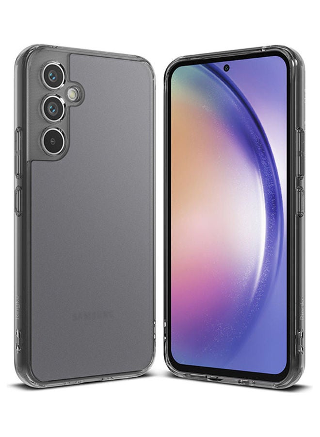 Ringke Fusion Series Cover Compatible with Samsung Galaxy A54 5G Case Translucent Anti-Scratch Hard PC Back Shockproof TPU Bumper Protective Phone Case - Matte Black - Image 1