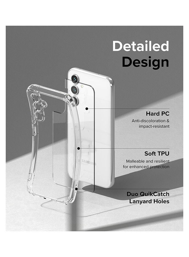 Ringke Fusion Series Cover Compatible with Samsung Galaxy A54 5G Case Translucent Anti-Scratch Hard PC Back Shockproof TPU Bumper Protective Phone Case - Matte Black - Image 5