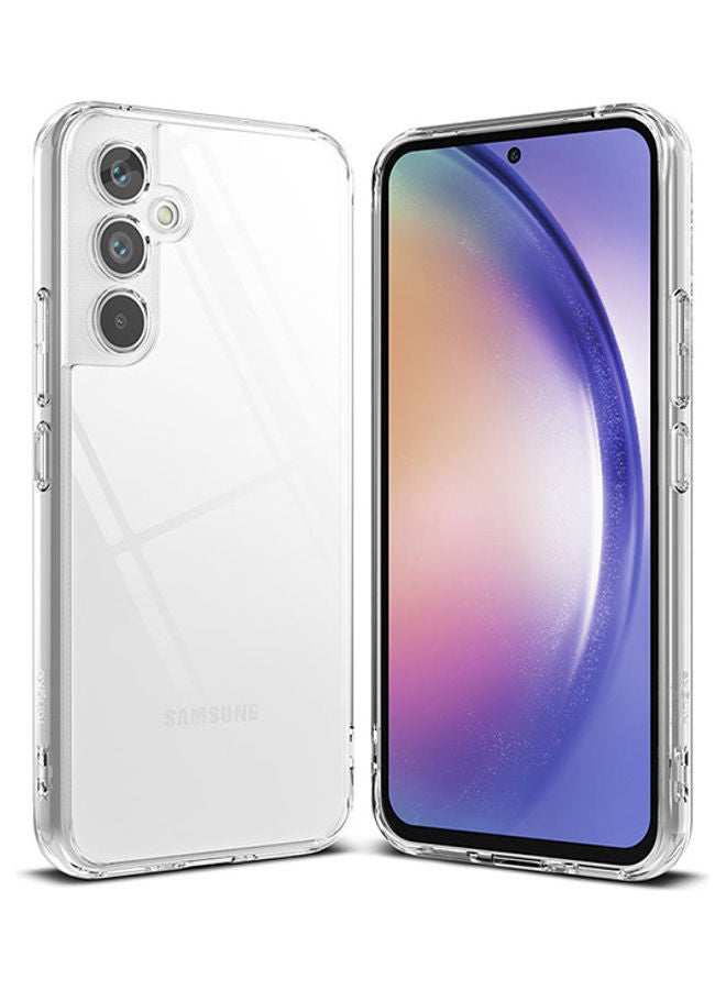 Ringke Fusion Series Cover Compatible with Samsung Galaxy A54 5G Case Translucent Anti-Scratch Hard PC Back Shockproof TPU Bumper Protective Phone Case - Clear  - Image 1